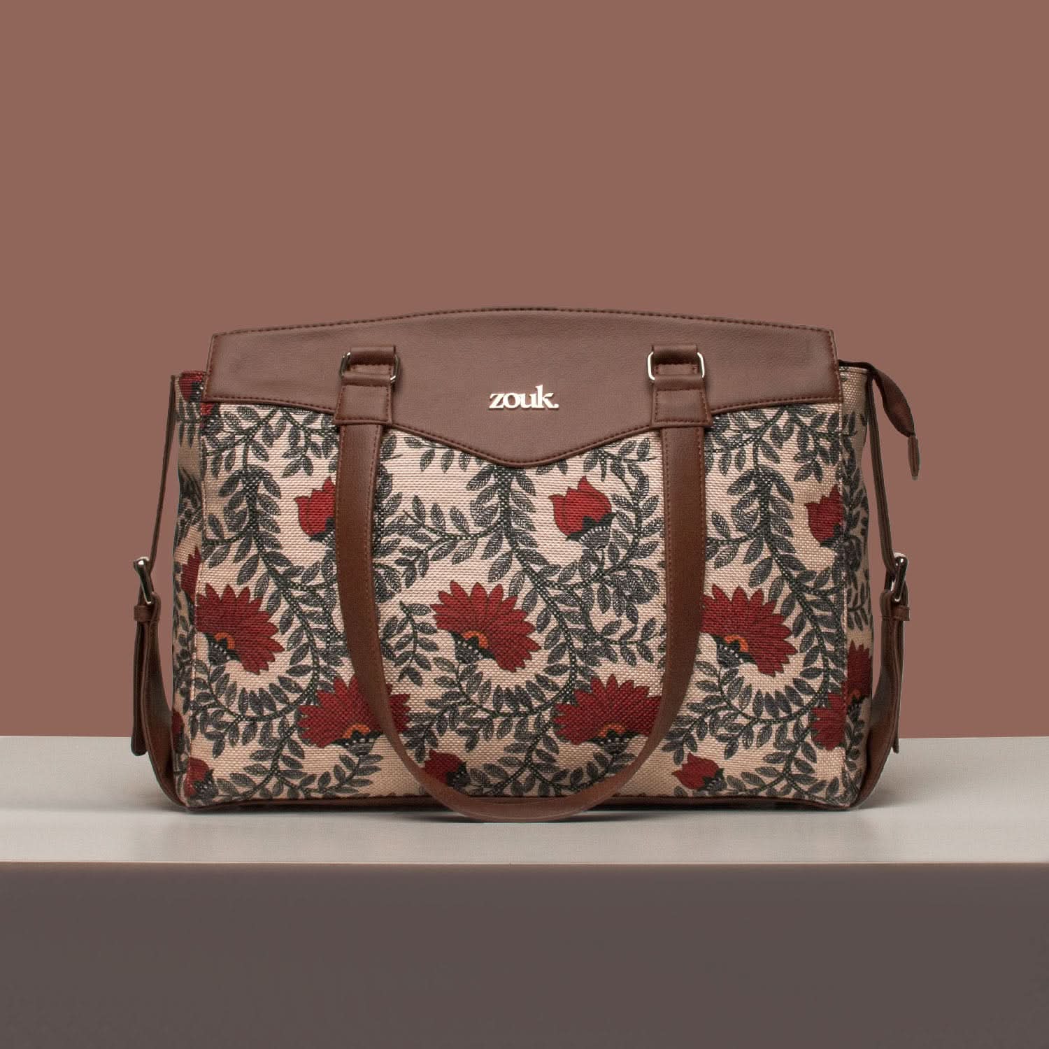 Nawabi Couture Women's Work Bag Brown - Image 2