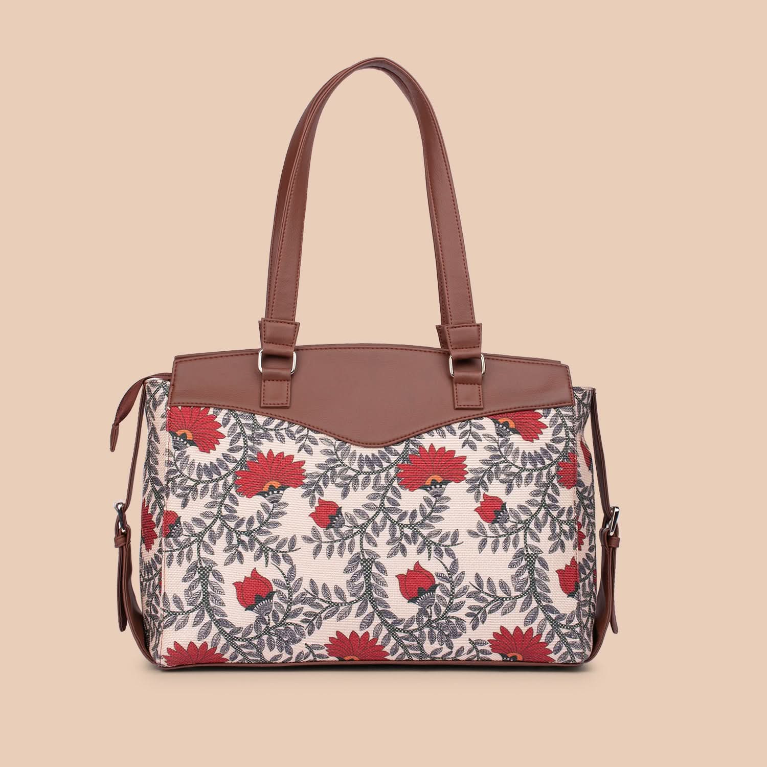 Nawabi Couture Women's Work Bag Brown - Image 4