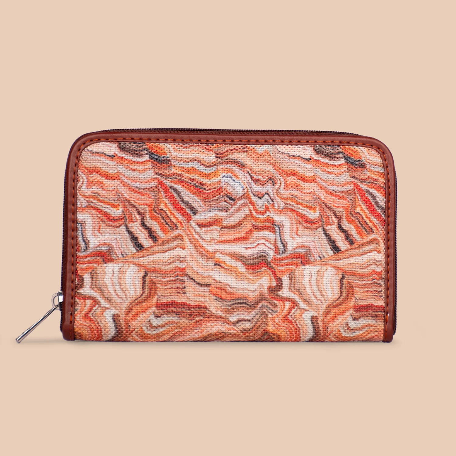Nicobar Coral Classic Zipper Wallet - Image 4