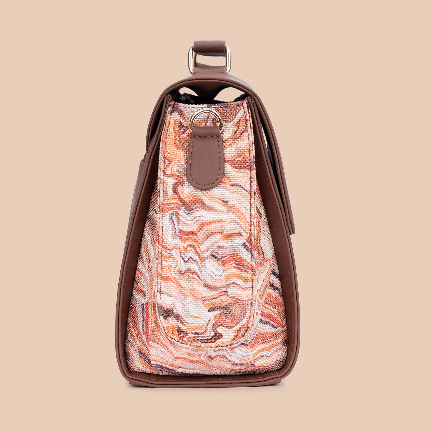Rhea Kapoor Satchel Bag - Nicobar Coral - Image 6