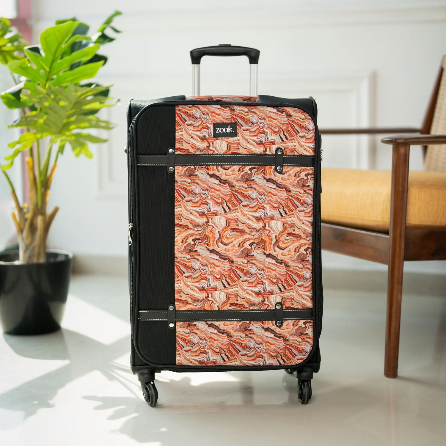 Nicobar Coral Saira Trolley Bag - Black - Image 8