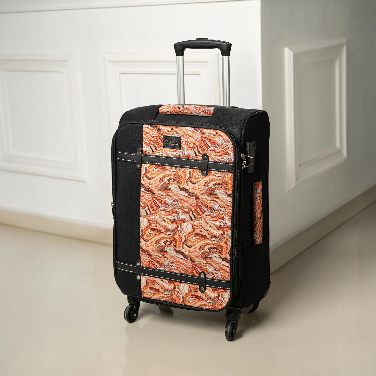 Nicobar Coral Saira Trolley Bag - Black (Cabin) - Image 9
