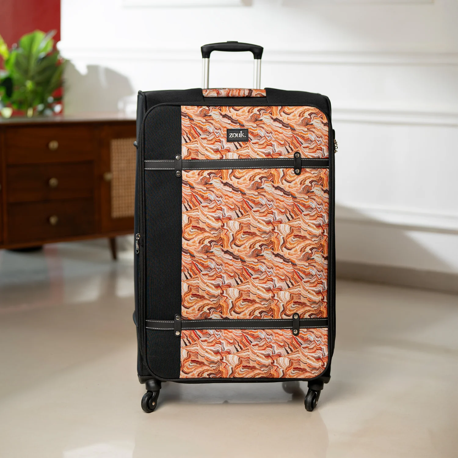 Nicobar Coral Saira Trolley Bag - Black (Large) - Image 9