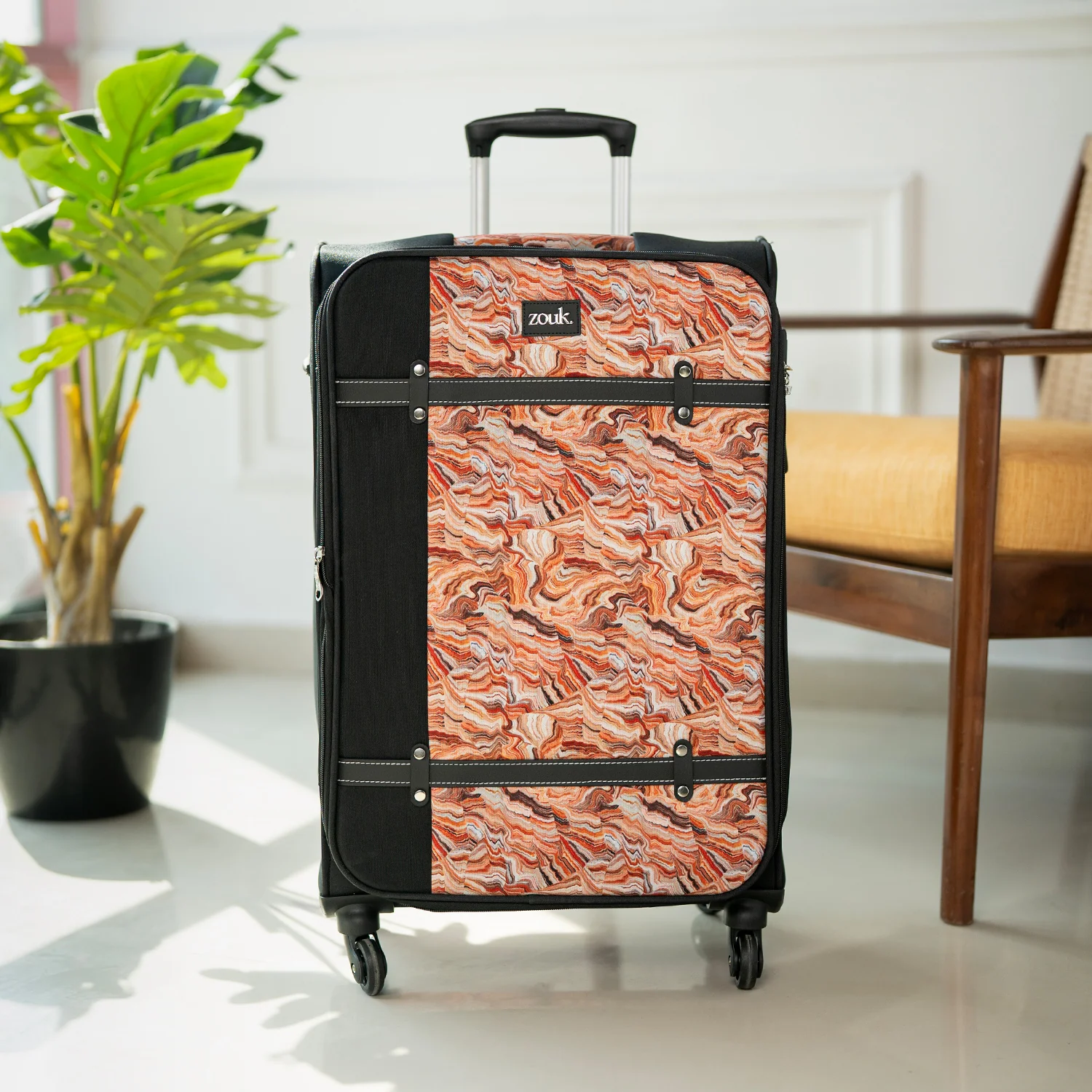 Nicobar Coral Saira Trolley Bag - Black (Medium) - Image 9