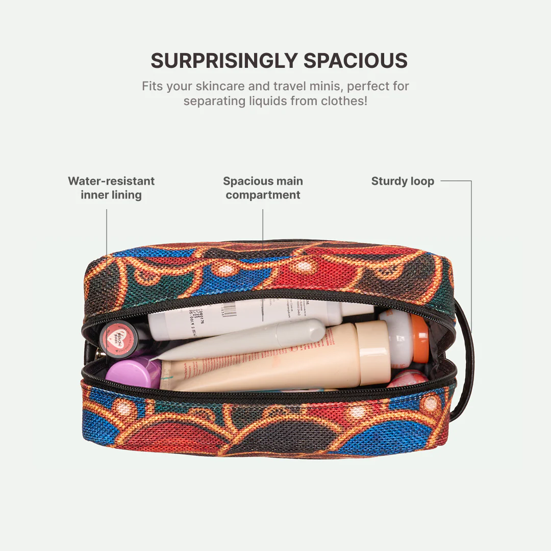 Nirona Circle Raha Travel Pouch (Small+Medium) Combo - Image 4