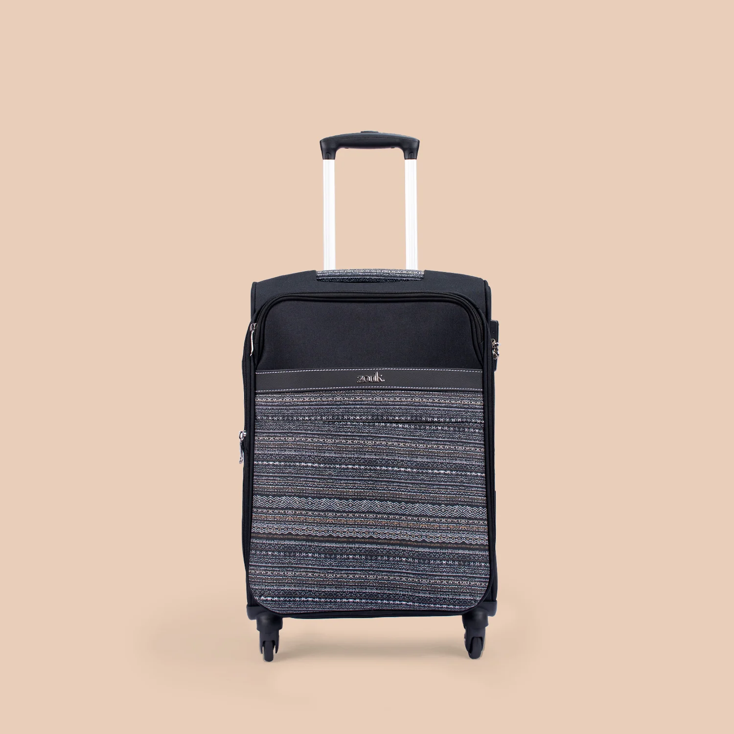 Odisha Ikat Avasa Trolley Bag (Black) - Image 11