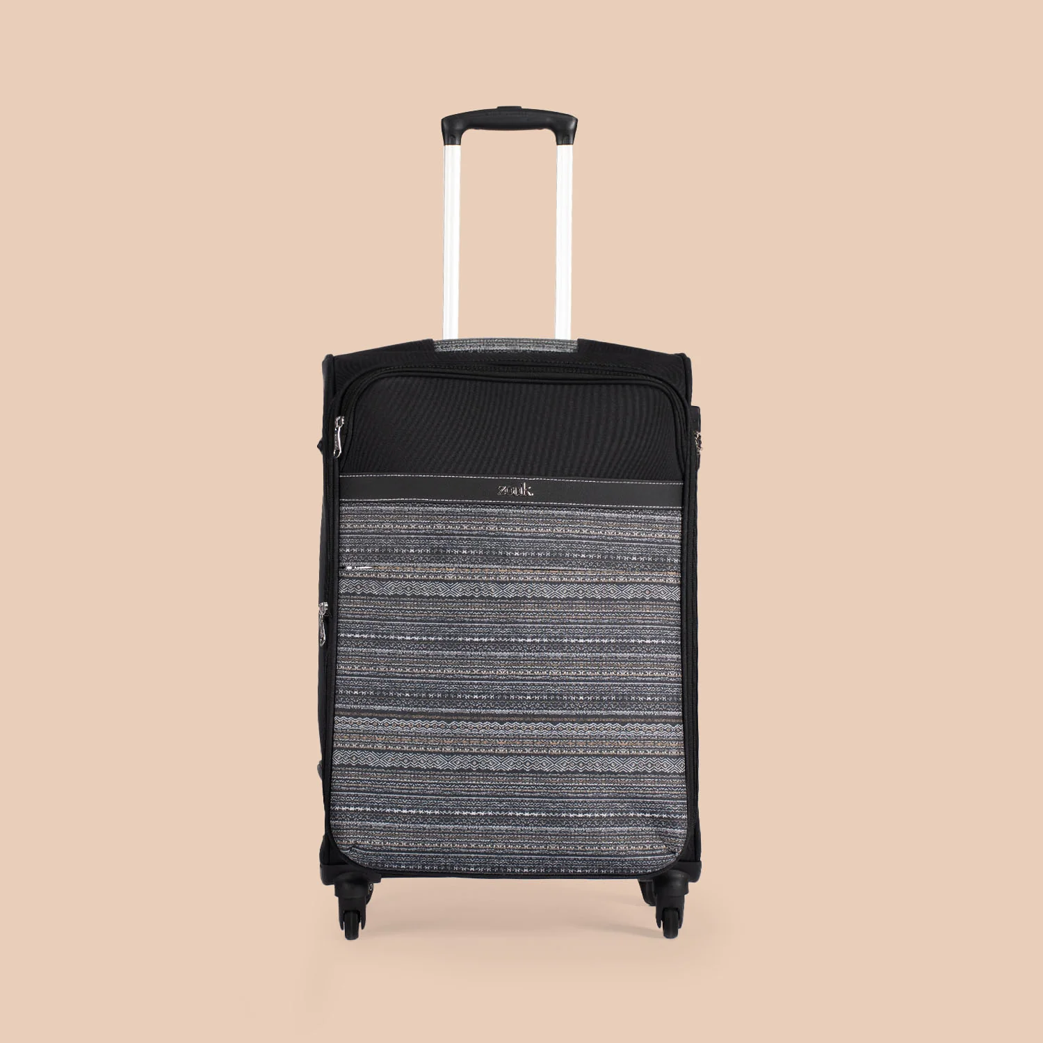 Odisha Ikat Avasa Trolley Bag (Black) - Image 12
