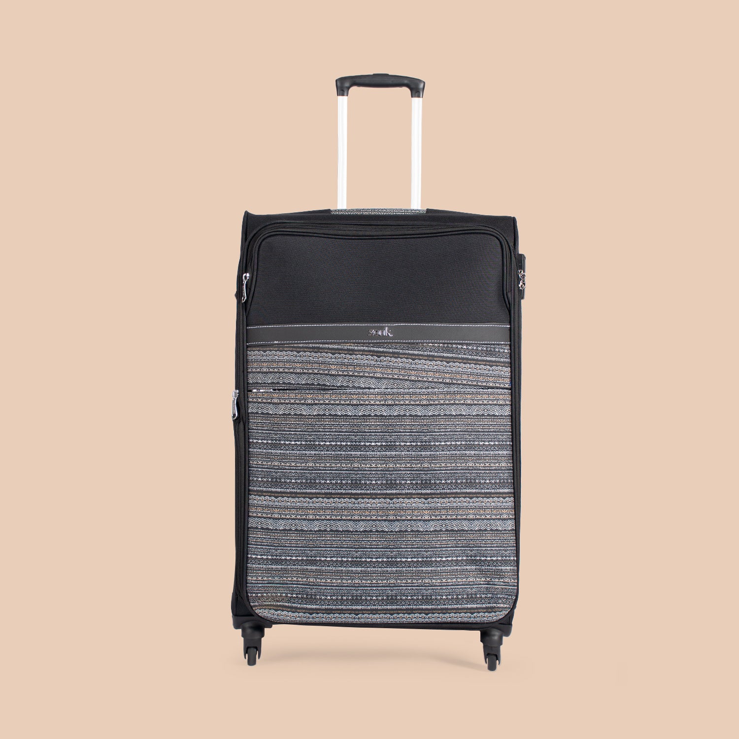 Odisha Ikat Avasa Trolley Bag (Black) - Image 13