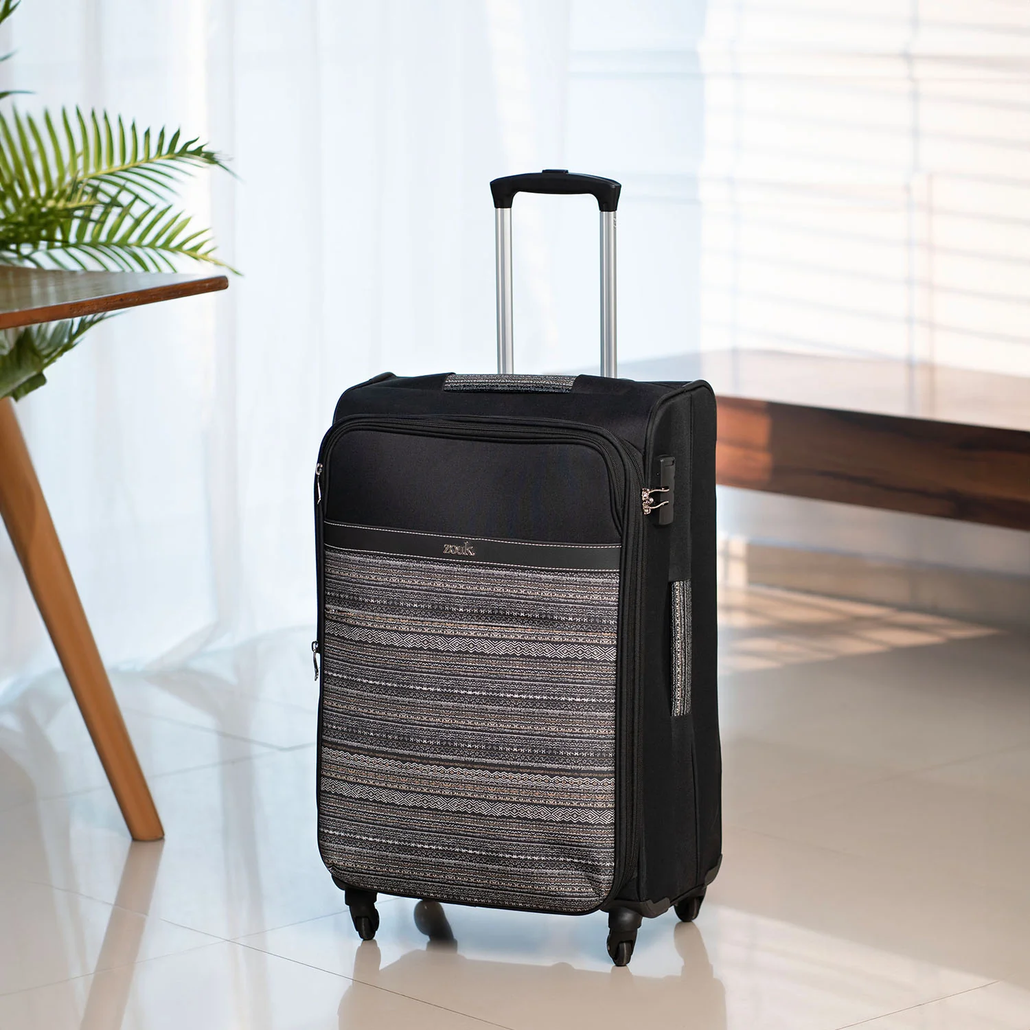 Odisha Ikat Avasa Trolley Bag (Black) - Image 15
