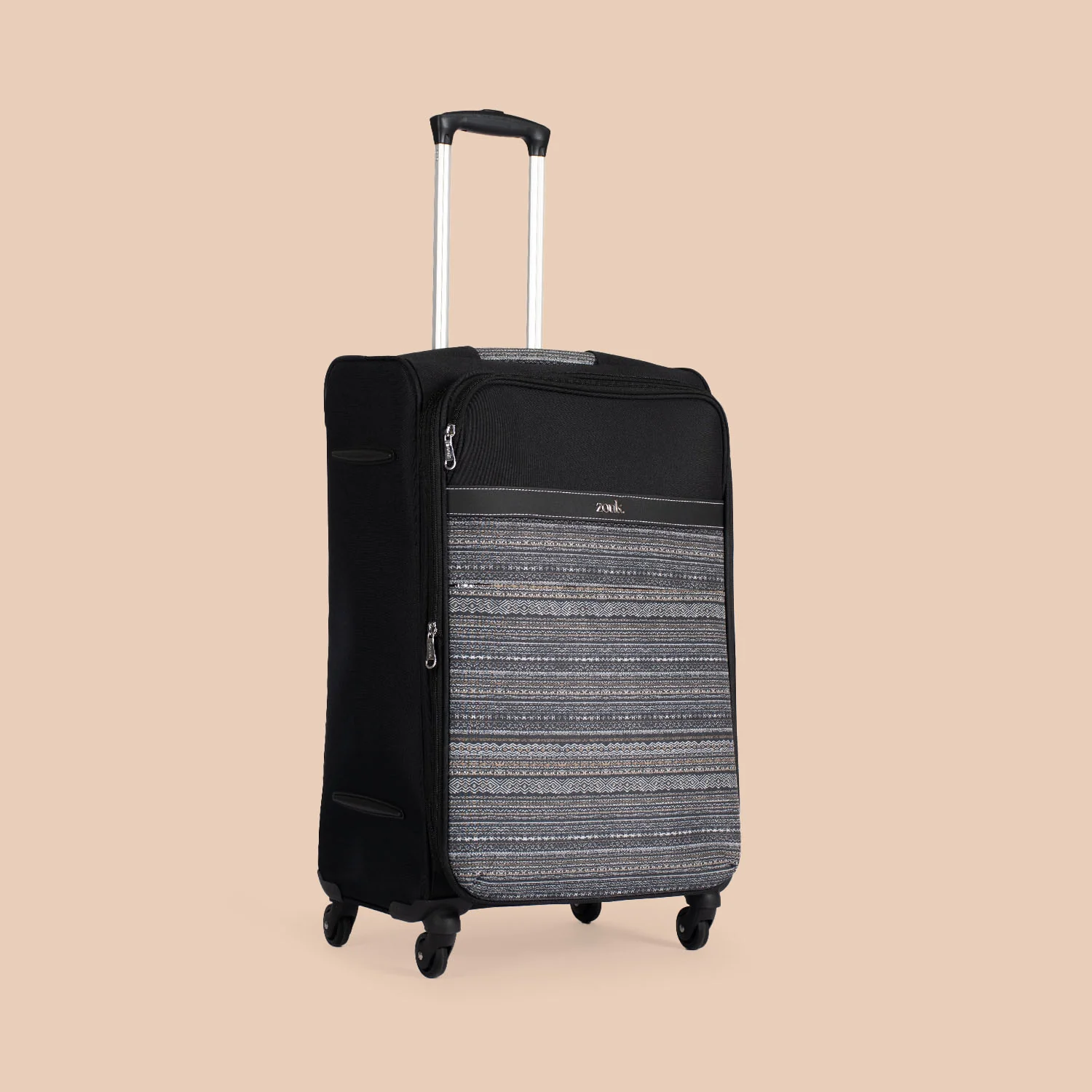 Odisha Ikat Avasa Trolley Bag (Black) - Image 6