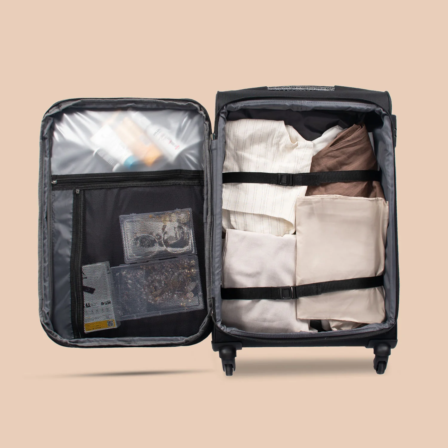 Odisha Ikat Avasa Trolley Bag (Black) - Image 8