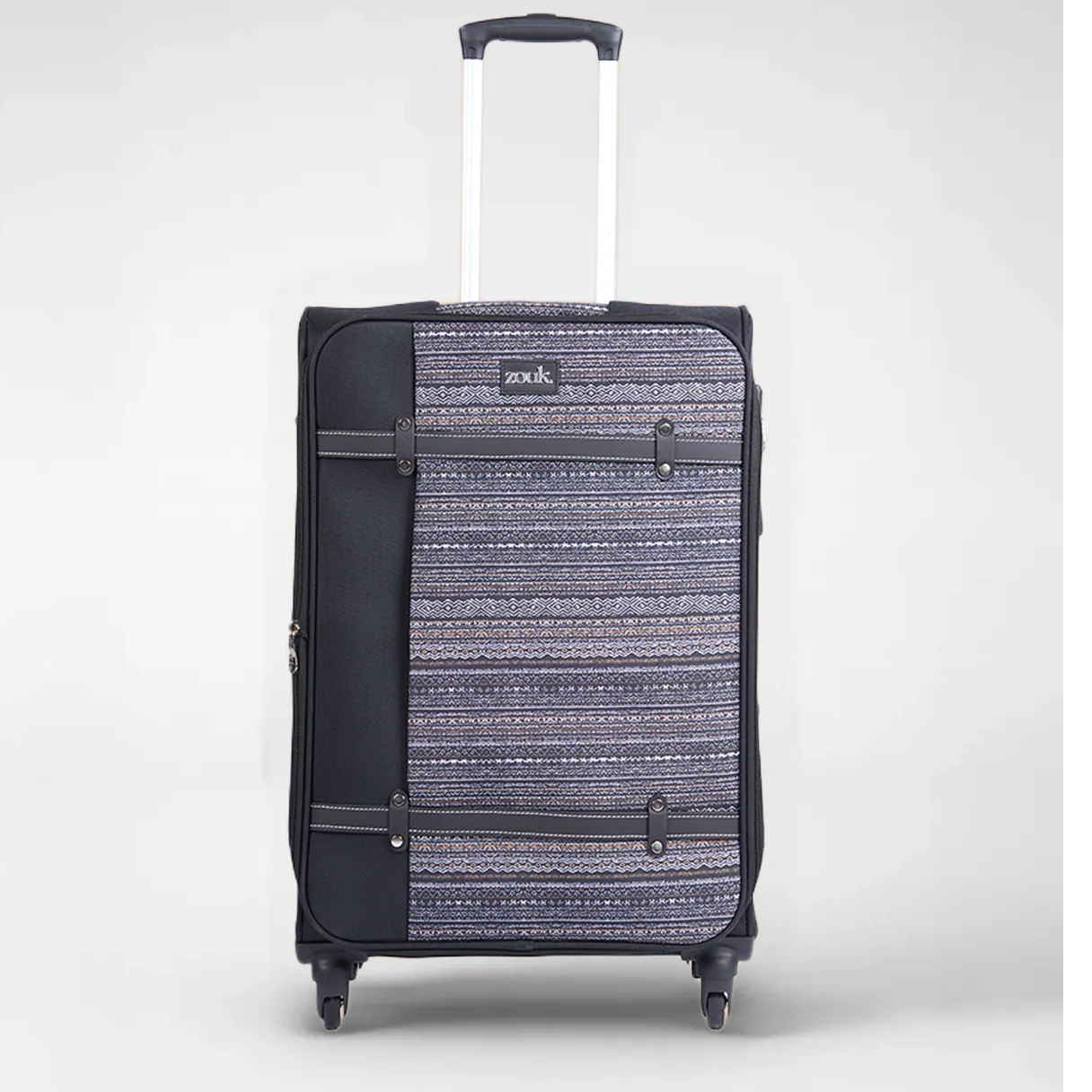 Odisha Ikat Saira Trolley Bag - (Black) - Image 8