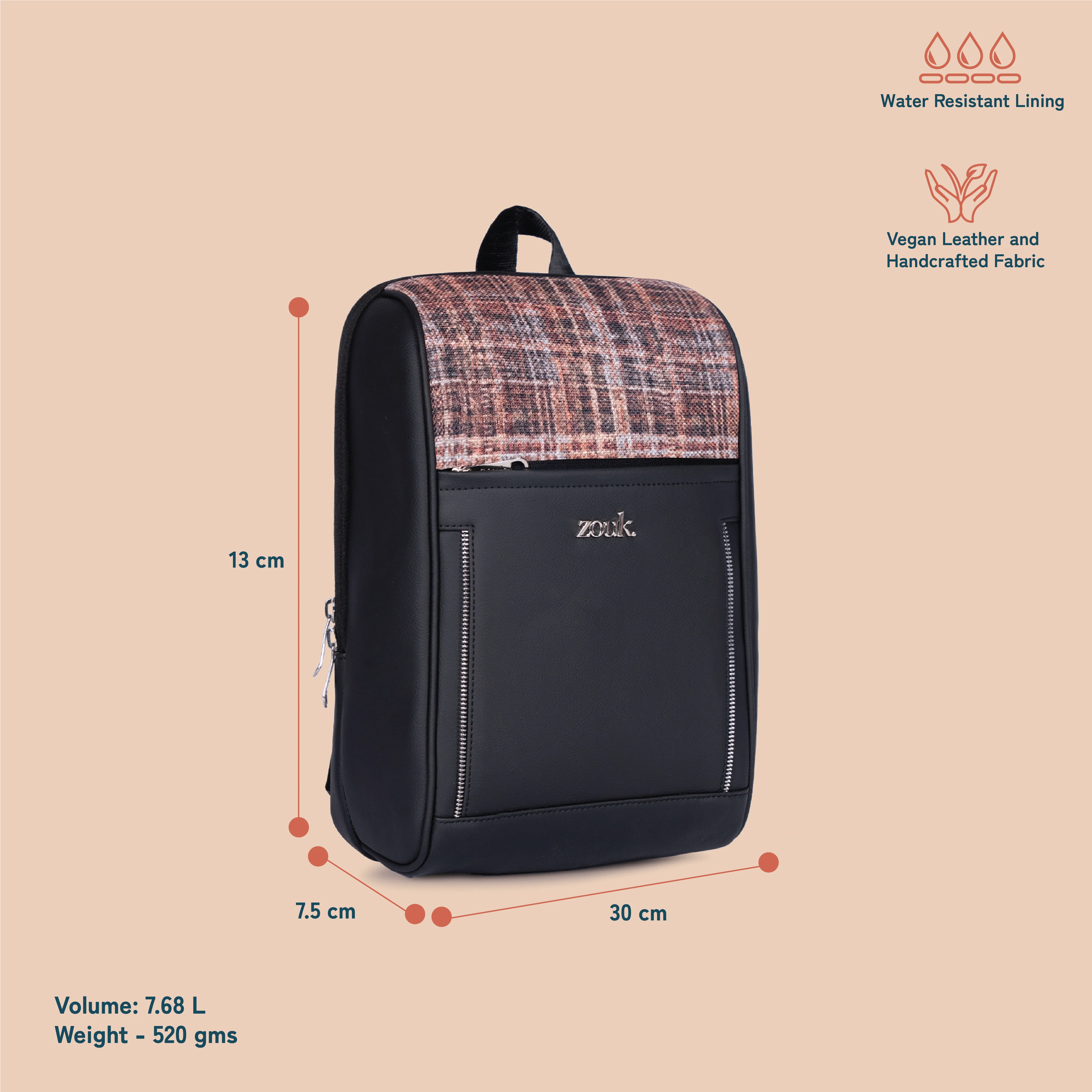 Olina Daypack - Cashmere Noir (Copper) - Image 6