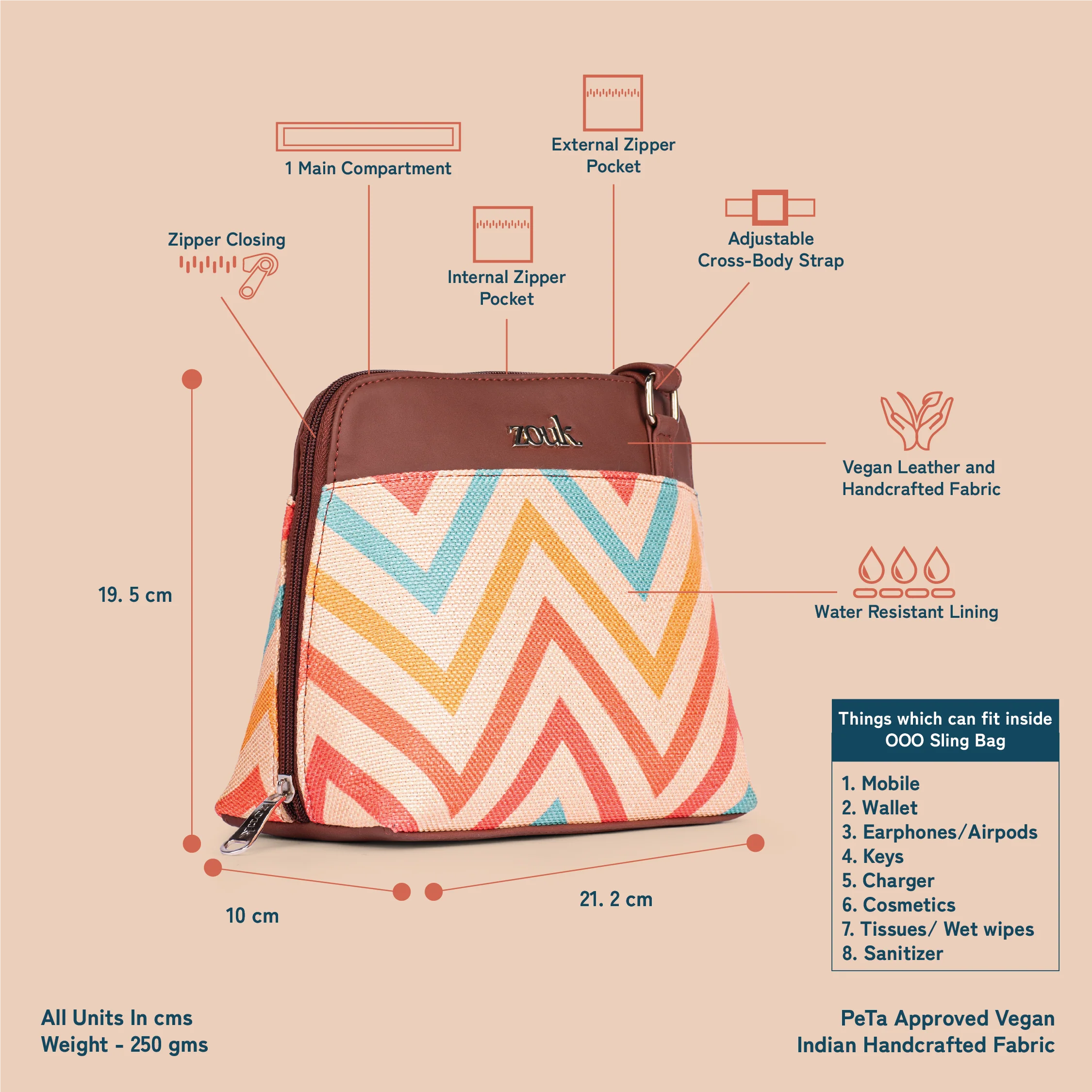 WavBeach OOO Sling Bag - Image 5