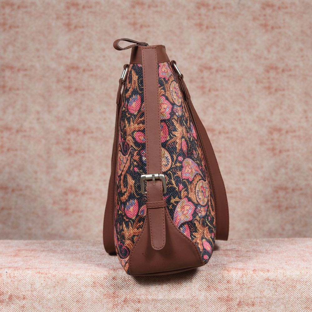 Paisley Print and Bidri Kaiser - Office Bag & Chain Wallet Combo - Image 4