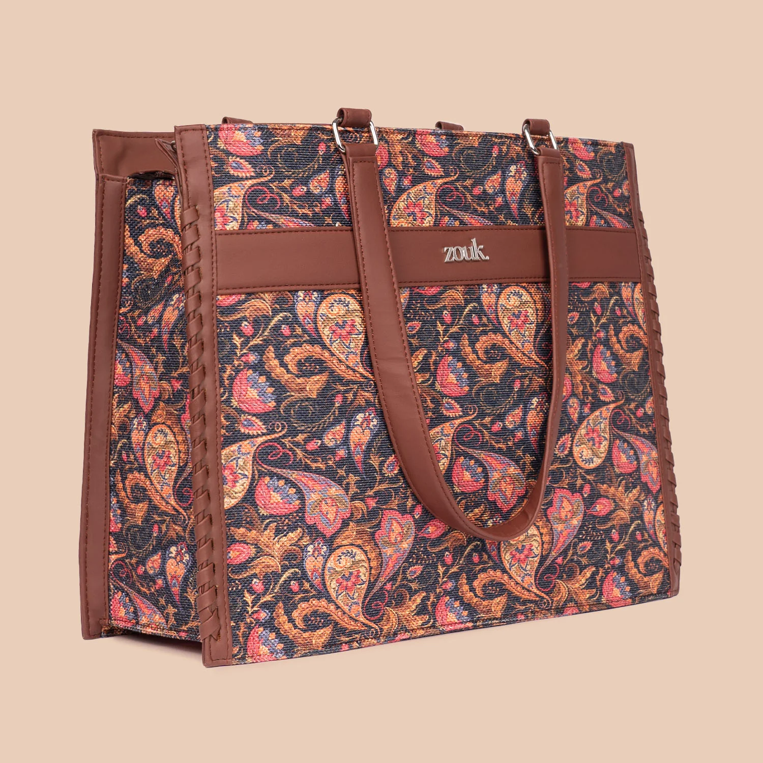 Paisley Print Boardroom Office Bag - Image 4