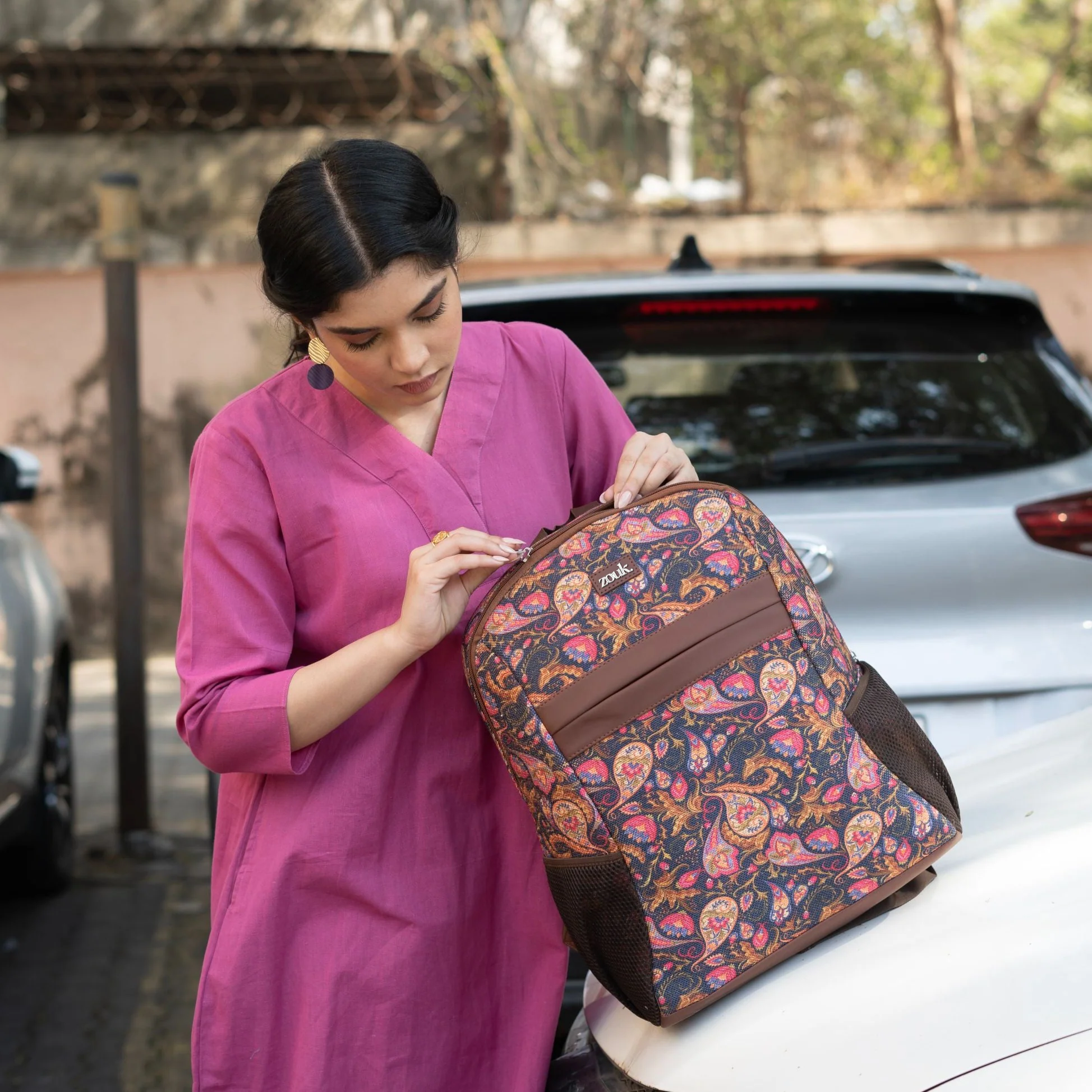 Paisley Print Classic Backpack - Image 2
