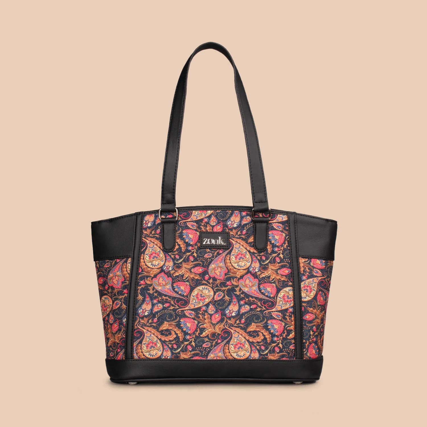 Paisley Print Classic Commute Office Bag - Image 3