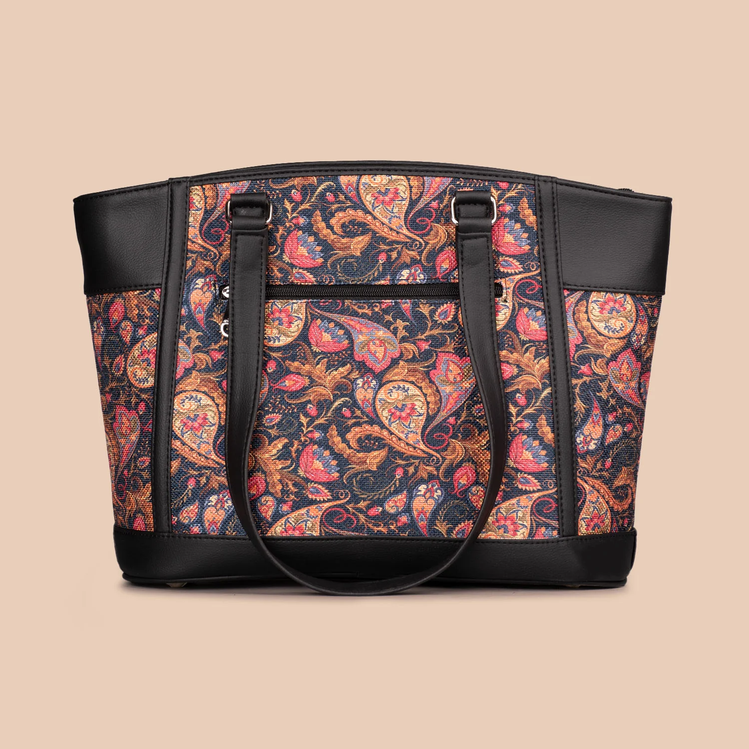 Paisley Print Classic Commute Office Bag - Image 4