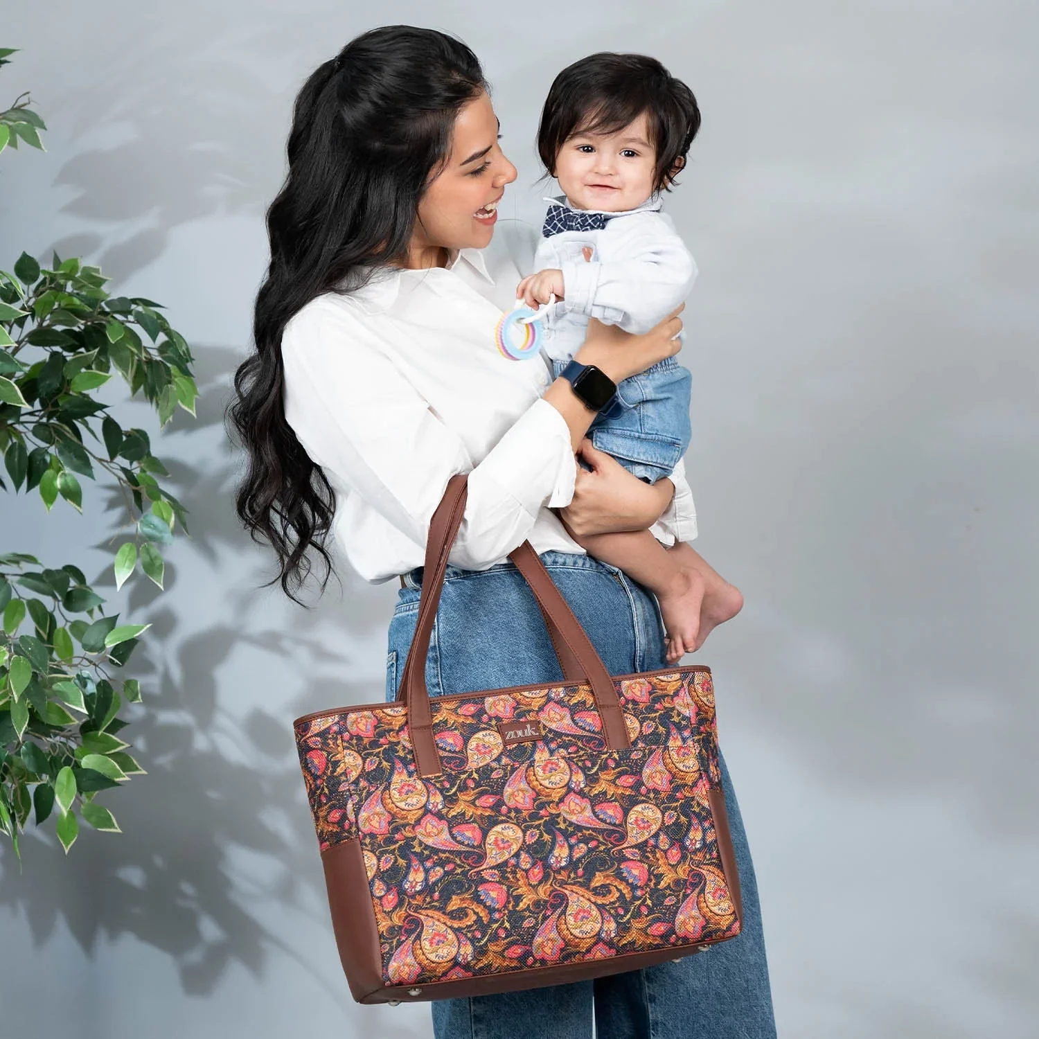 Paisley Print Diaper Bag