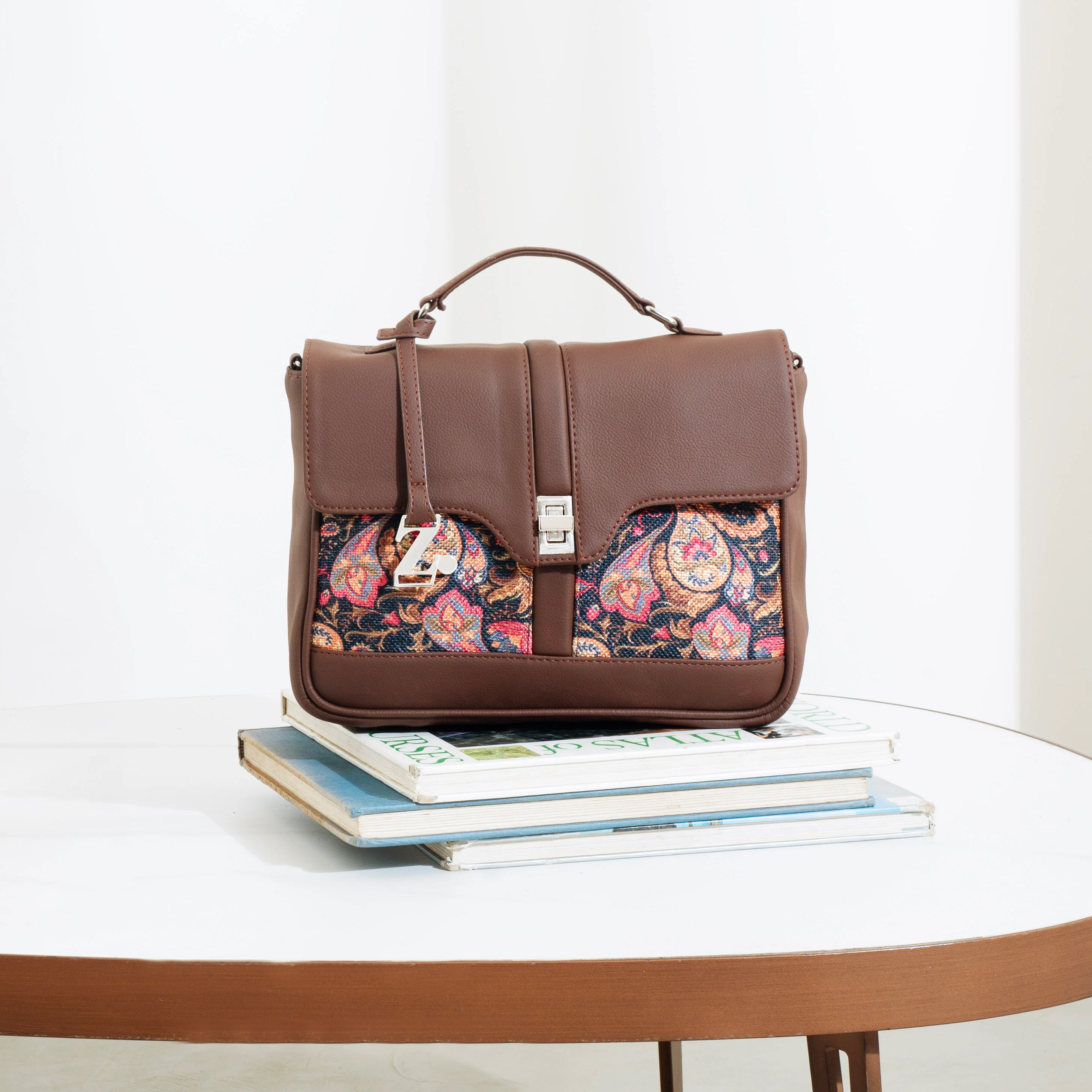 Paisley Print Nessa Satchel - Image 3