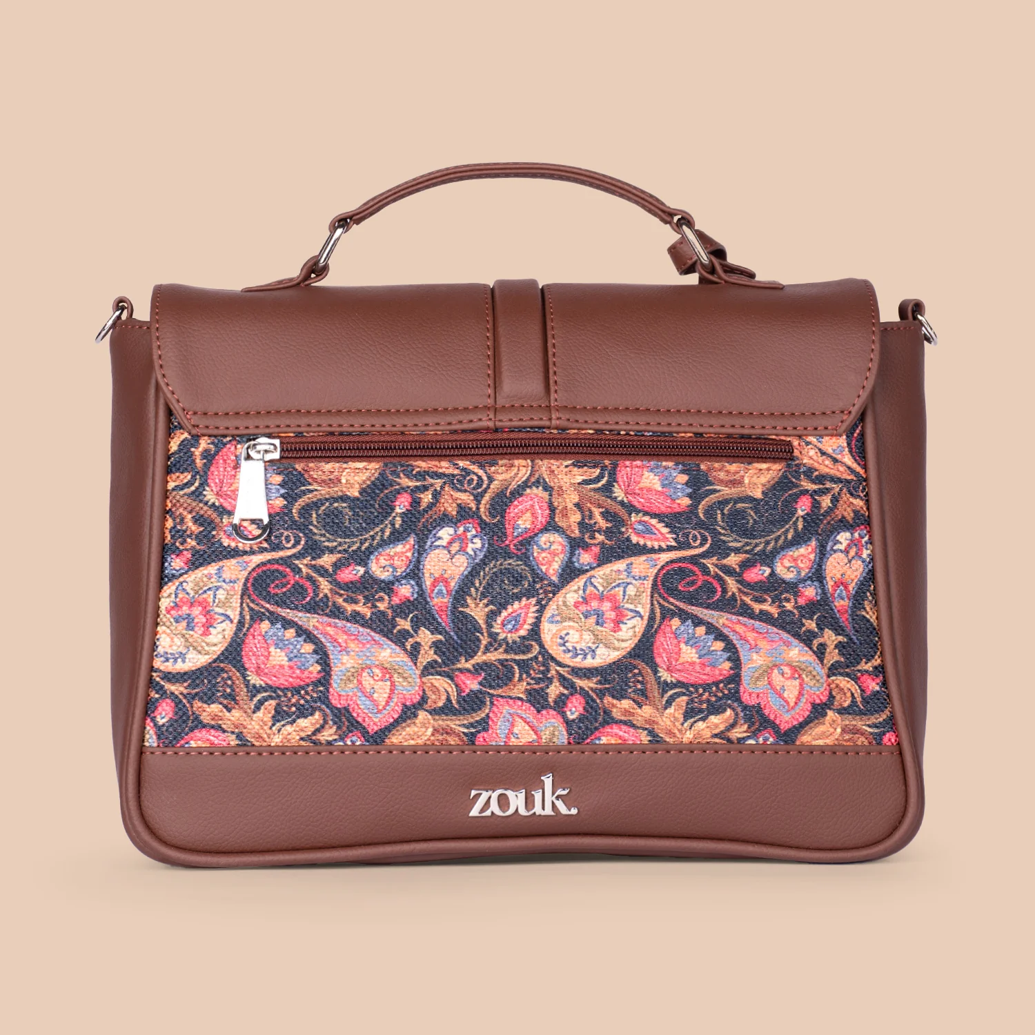 Paisley Print Nessa Satchel - Image 5
