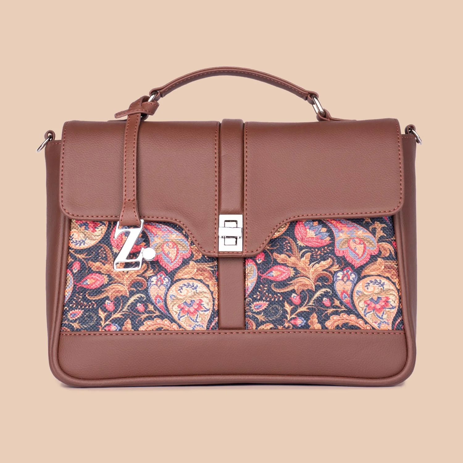 Paisley Print Nessa Satchel - Image 6