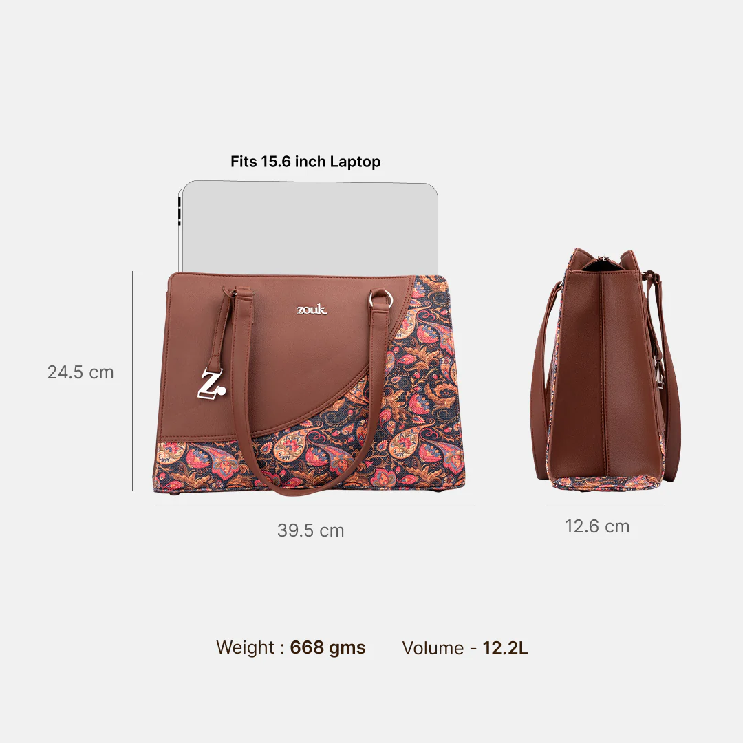 Paisley Print Office Essential Bag - Image 3