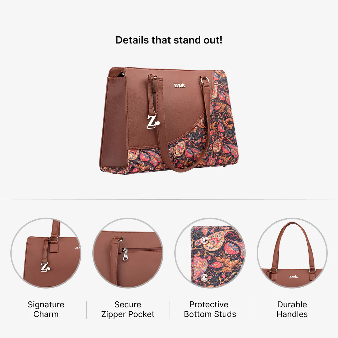 Paisley Print Office Essential Bag - Image 4