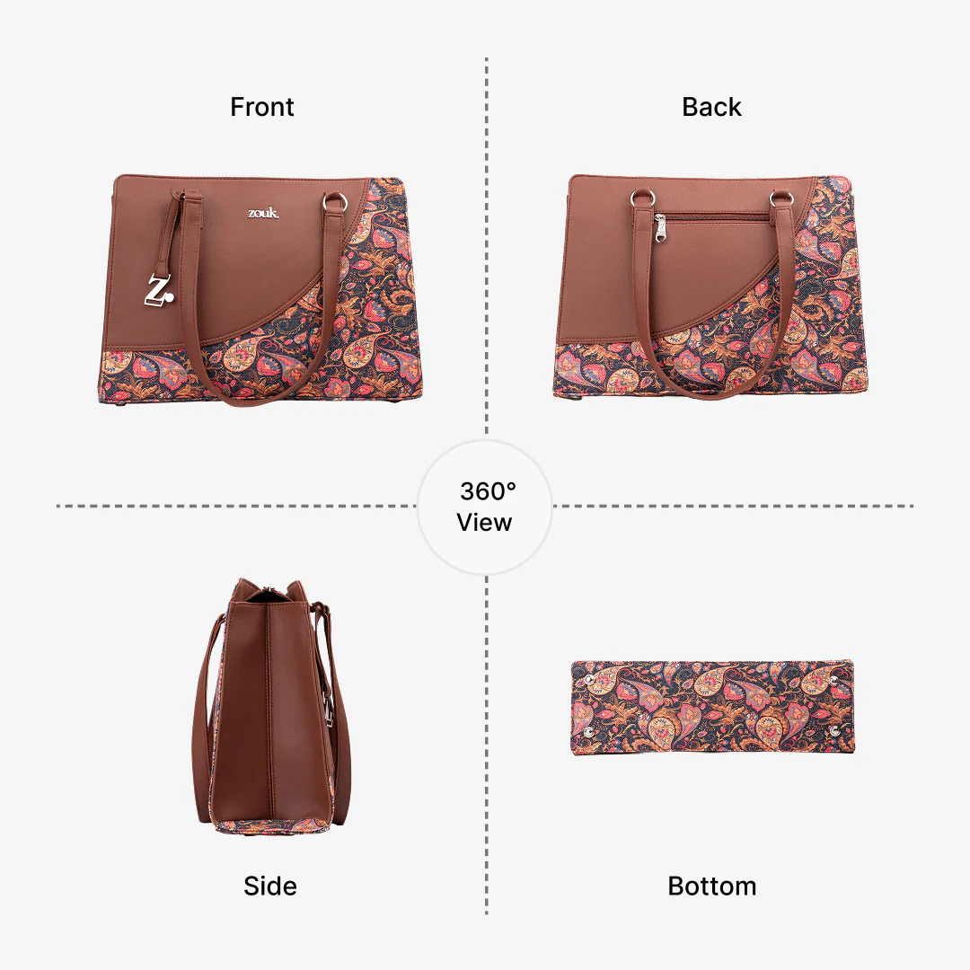 Paisley Print Office Essential Bag - Image 7