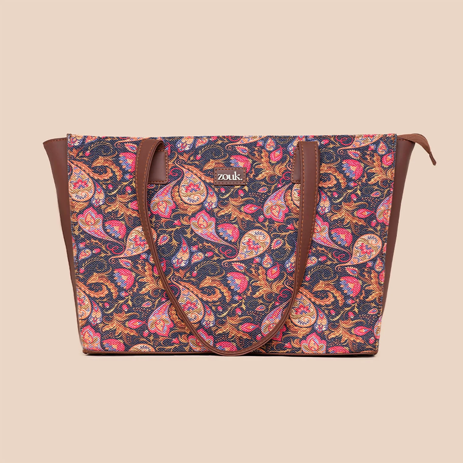 Paisley Print Office Tote Bag - Image 2