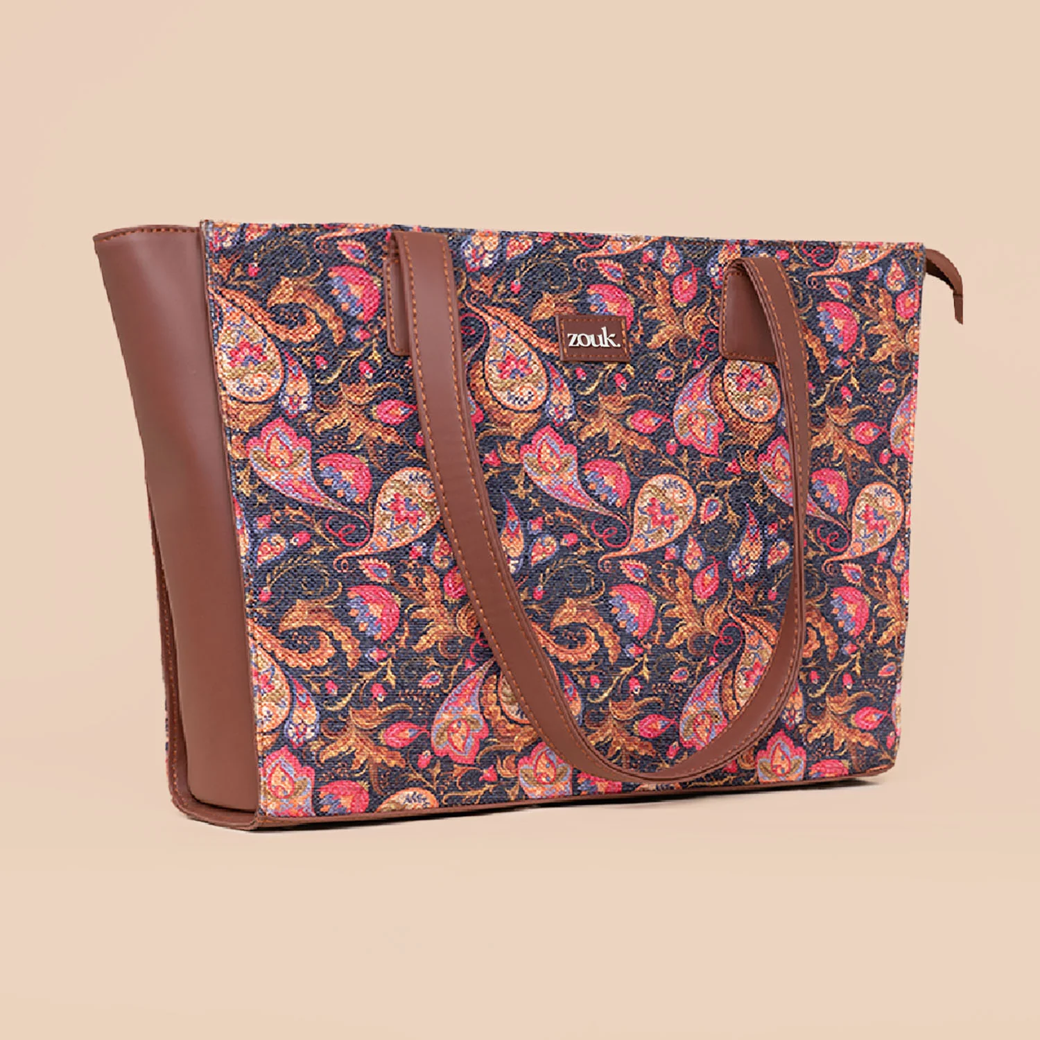 Paisley Print Office Tote Bag - Image 3