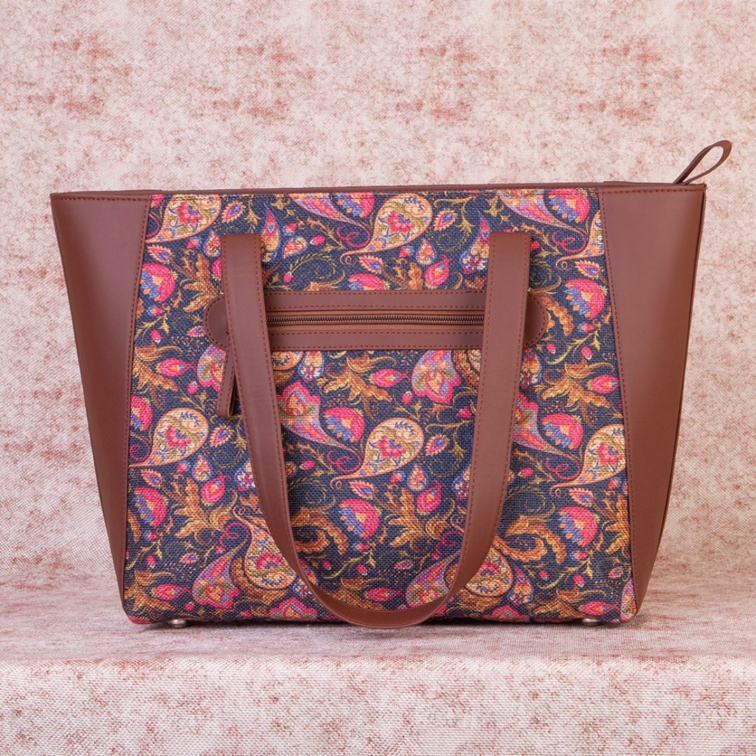 Paisley Print Side Tote Bag - Image 2