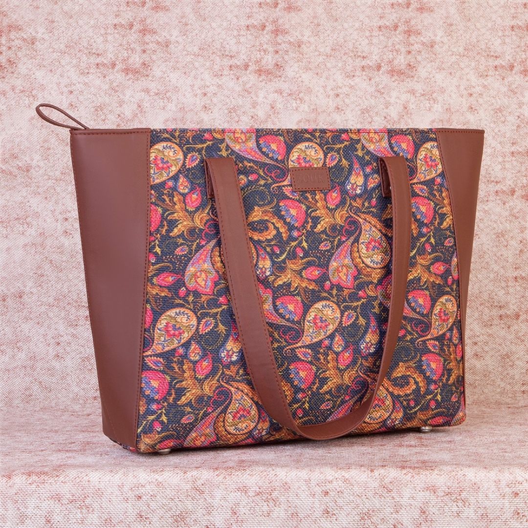 Paisley Print Side Tote Bag - Image 3
