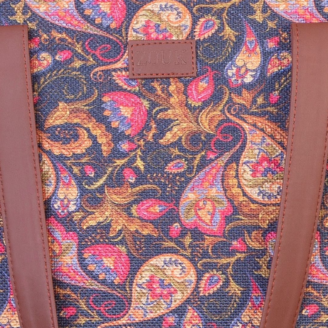 Paisley Print Side Tote Bag - Image 6