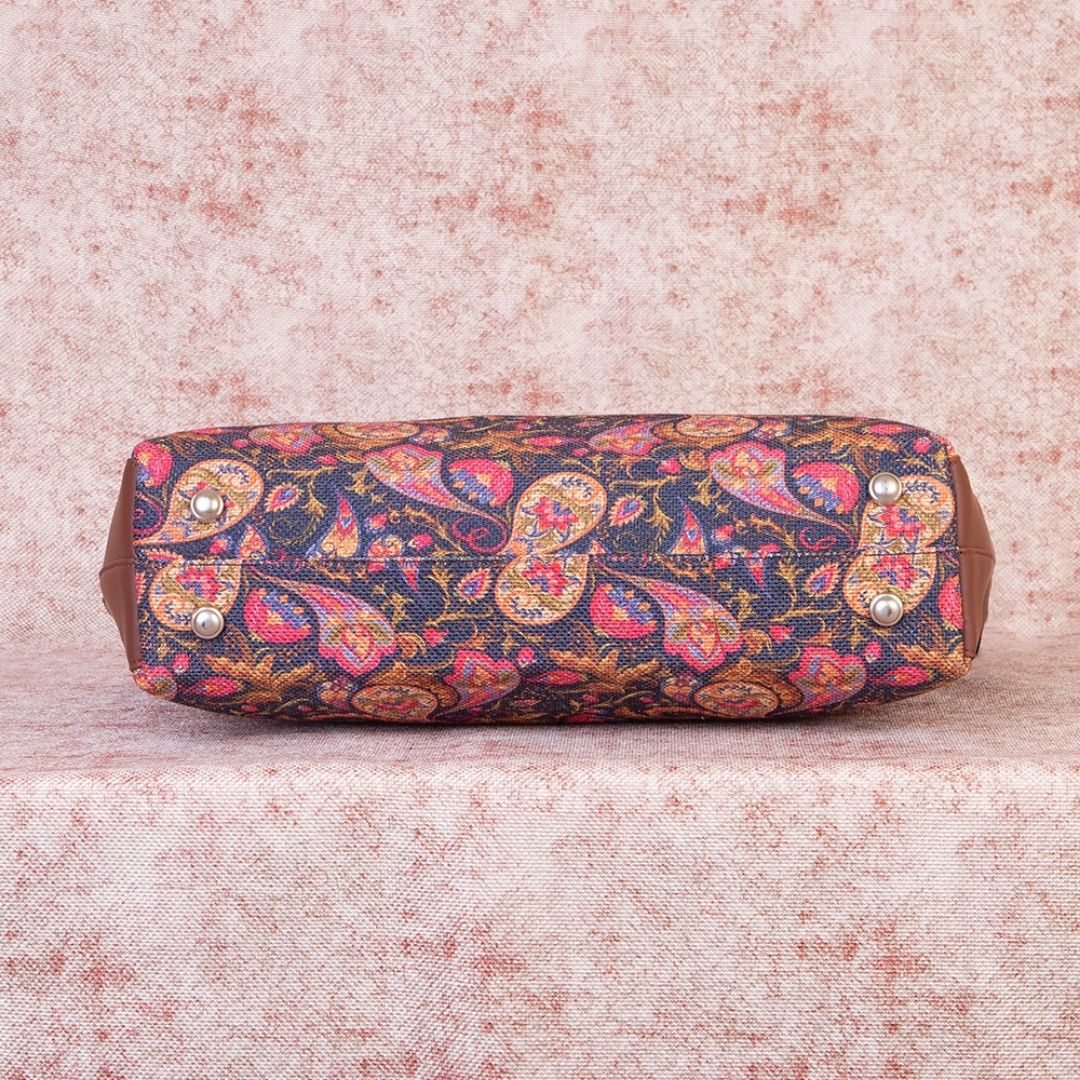 Paisley Print Side Tote Bag - Image 7