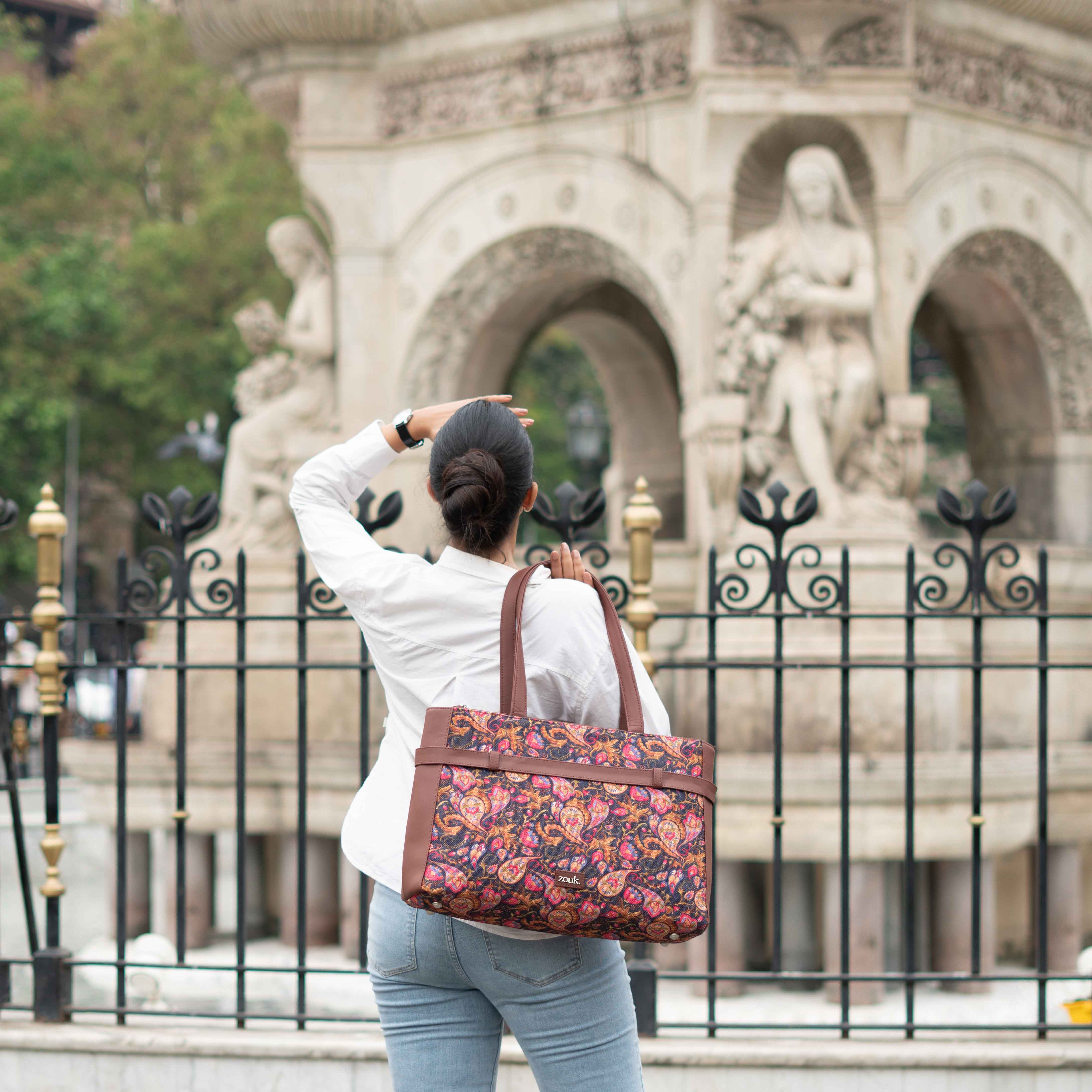 Paisley Print Statement Office Bag - Image 2