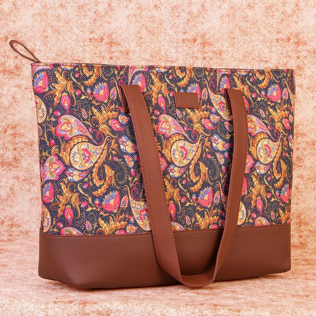 Paisley Print Shoulder Tote Bag - Image 2