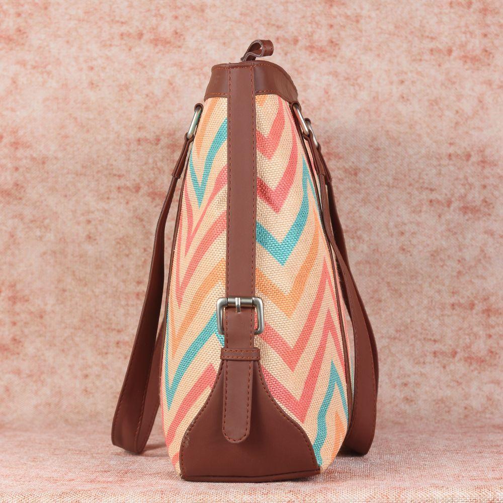 Paisley Print - Women's Office Bag & Sling Bag Combo - Image 17