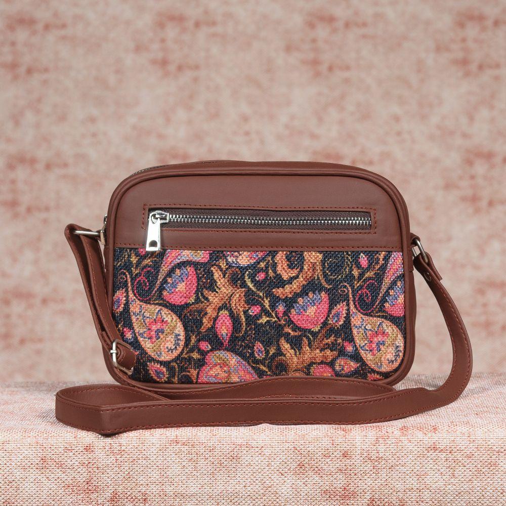 Paisley Print - Women's Office Bag & Sling Bag Combo - Image 8