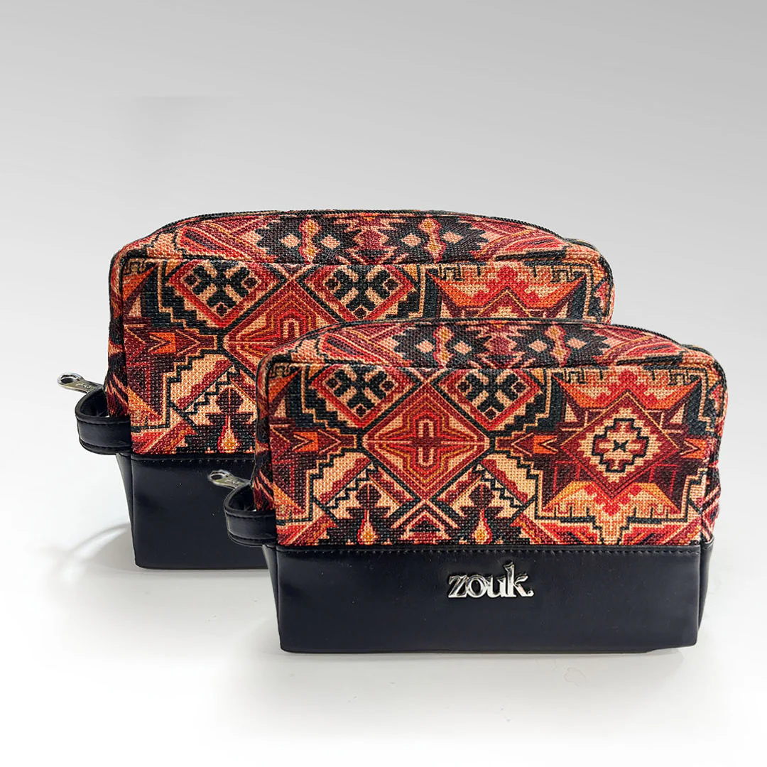 Patan Patola Raha Travel Pouch (Small+Medium) Combo - Image 2
