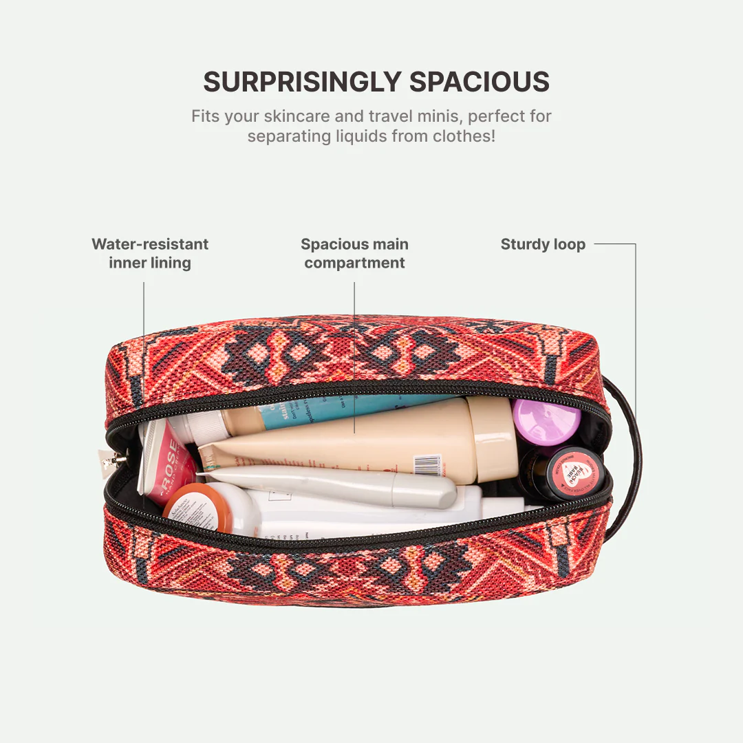 Patan Patola Raha Travel Pouch (Small+Medium) Combo - Image 4