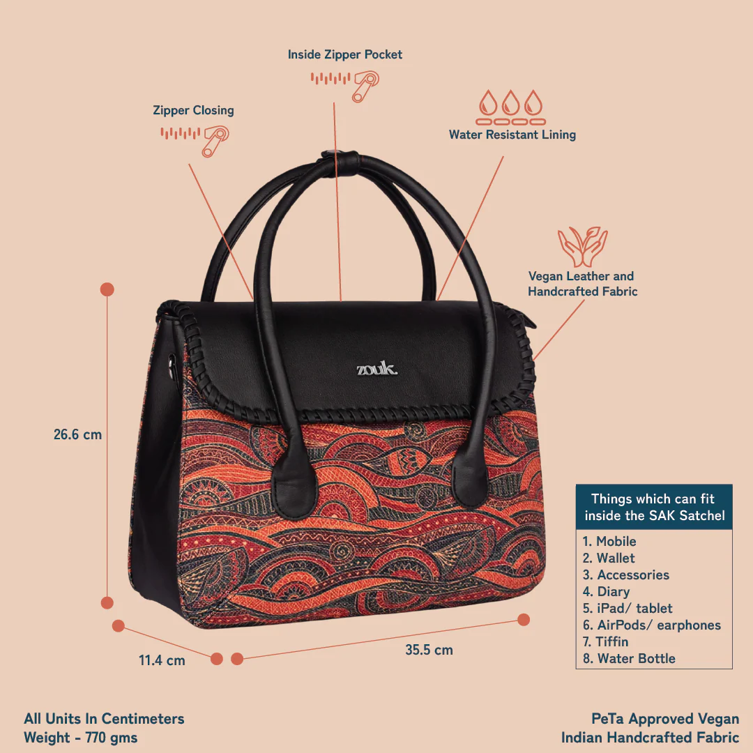 SAK Satchel - Pithora Artistry - Image 4