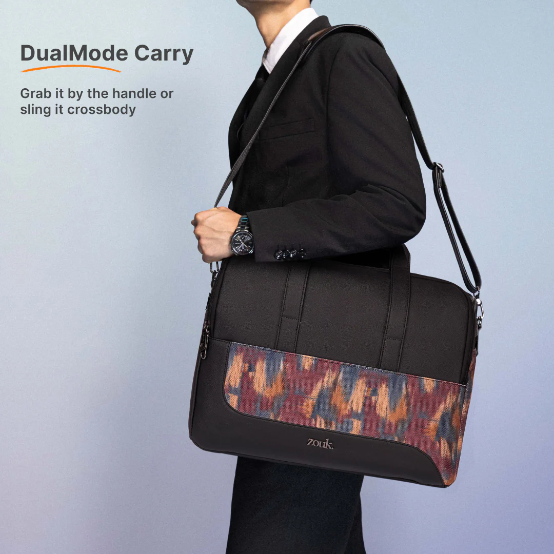 Ajanta Allure Office Laptop Bag (Black) - Image 6