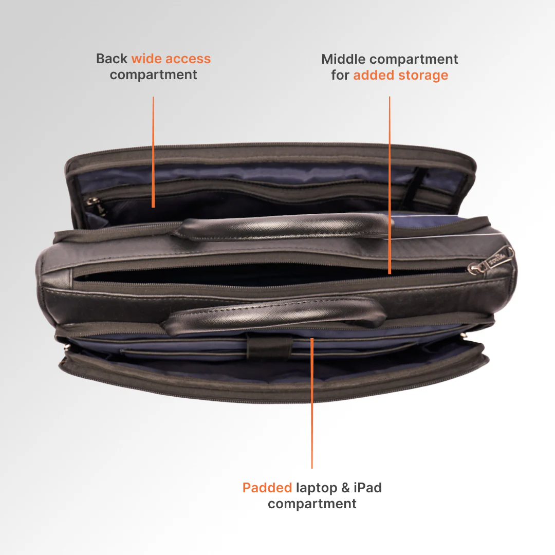 Ajanta Allure Pro Laptop Bag (Black) - Image 7