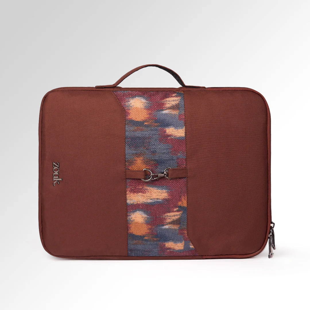 Ajanta Allure Signature Laptop Sleeve - 14inch (Brown) - Image 3