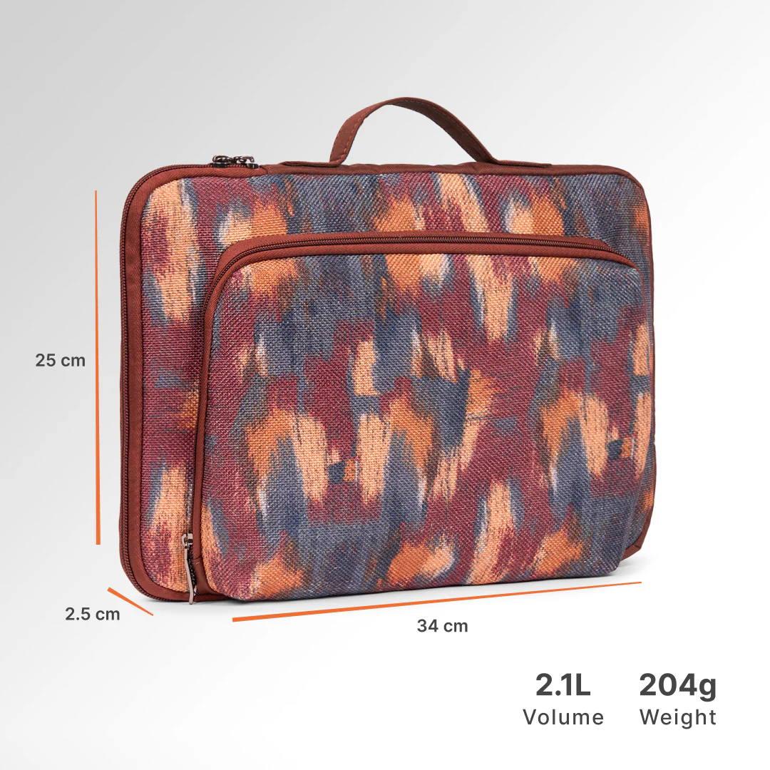 Ajanta Allure Urban Laptop Sleeve - 14inch (Brown) - Image 4