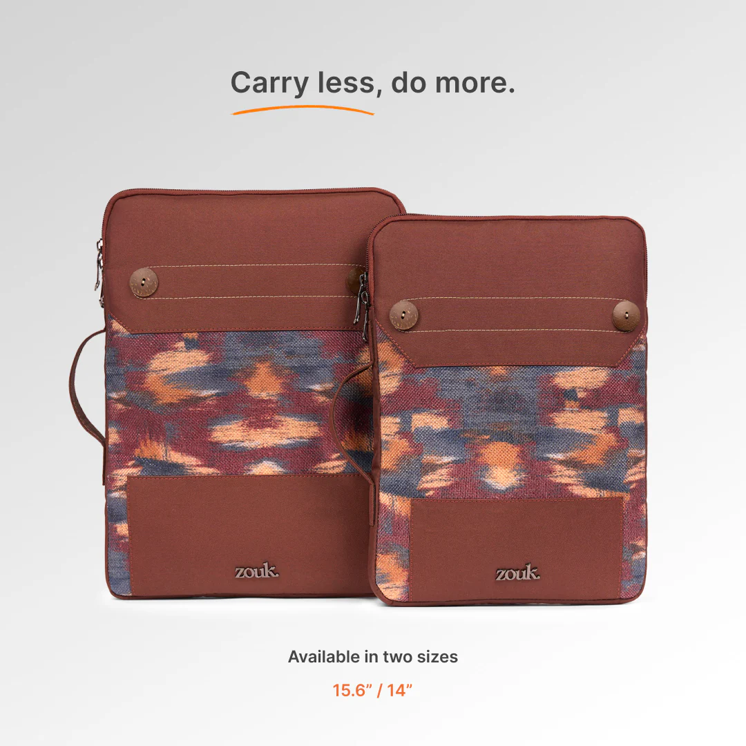 Ajanta Allure Urban Laptop Sleeve - 15.6inch (Brown) - Image 8