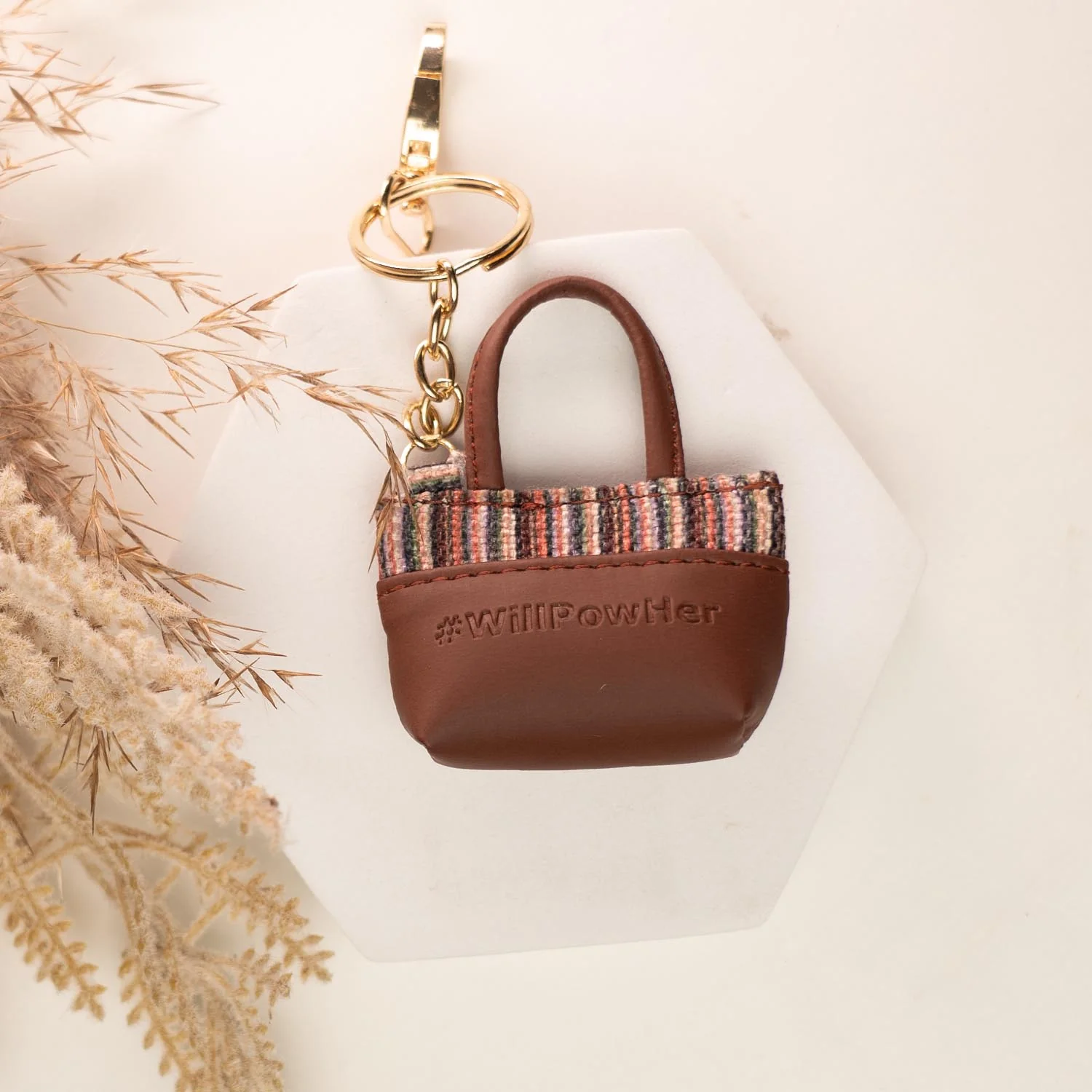 Rohtang Stripes Power Potli Keychain - Image 3