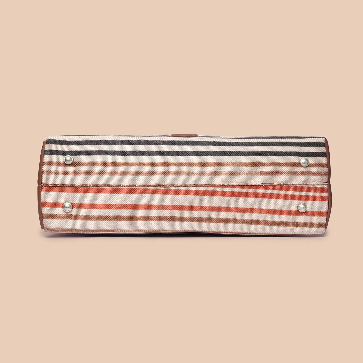 Qutub Stripes Statement Office Bag - Image 9